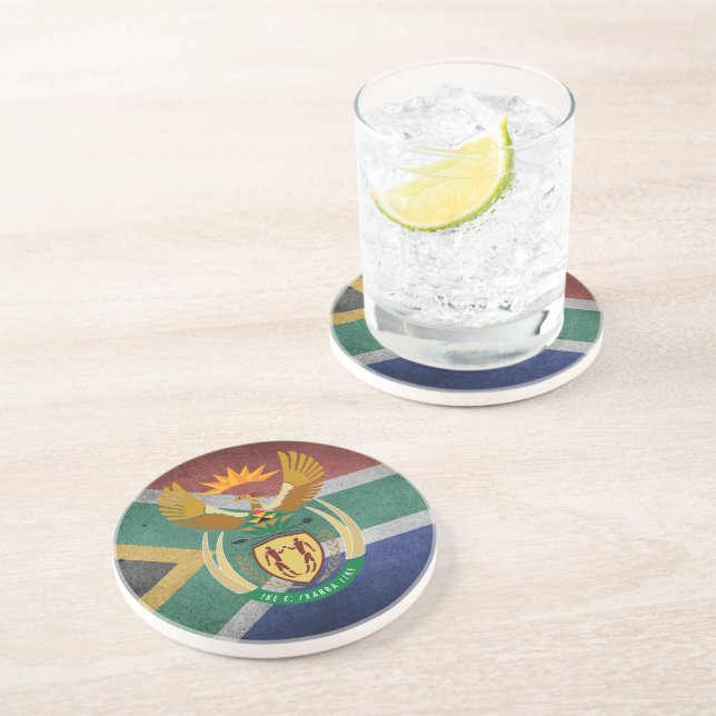 South African flag Coaster (Side)
