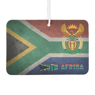 South African flag-coat of arms Car Air Freshener