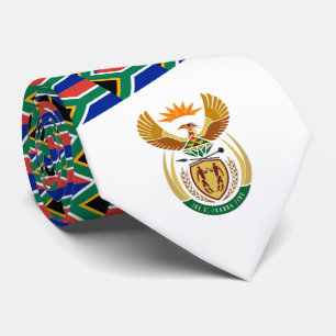 South African Flag & Coat of Arms, South Africa Tie