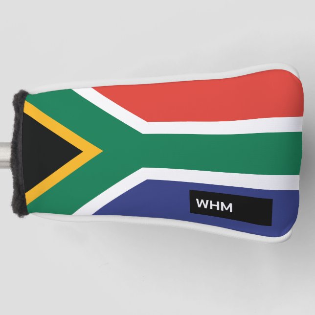 South African Flag - Custom Golf Putter Head Cover (Front)