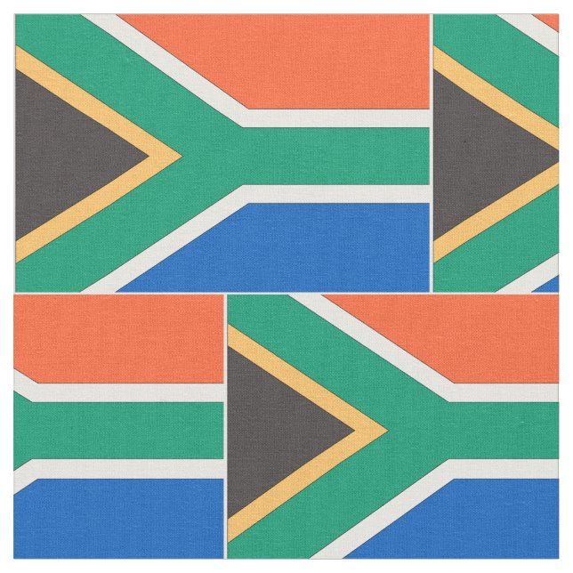 South African Flag Fabric (Close Up)