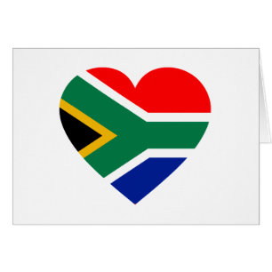 South African Flag Heart
