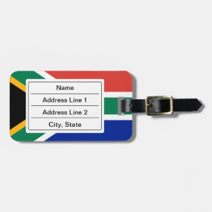 South African flag Luggage Tag