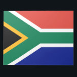 South African Flag Notepad<br><div class="desc">This design features the national flag of South Africa (officially the Republic of South Africa), which is the southernmost country in Africa. About 80% of South Africans are of Black African ancestry, while the remaining population consists of large communities of European, Asian and multiracial ancestry. South Africa has three capital...</div>