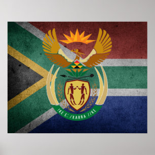 South African flag Poster