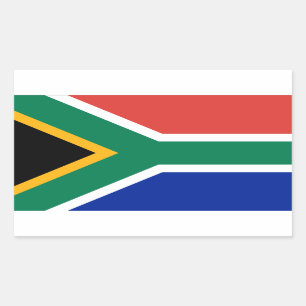 South African Flag Rectangular Sticker