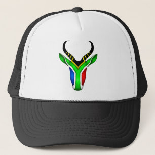 South african flag springbok trucker hat