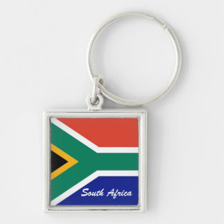 South African flag square flag Key Ring