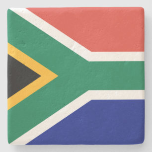 South African Flag Stone Coaster