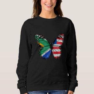 South African Liberian Flag Butterfly Sweatshirt