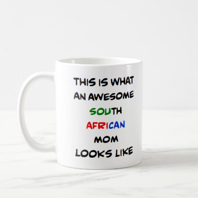 south african mom, awesome coffee mug (Left)
