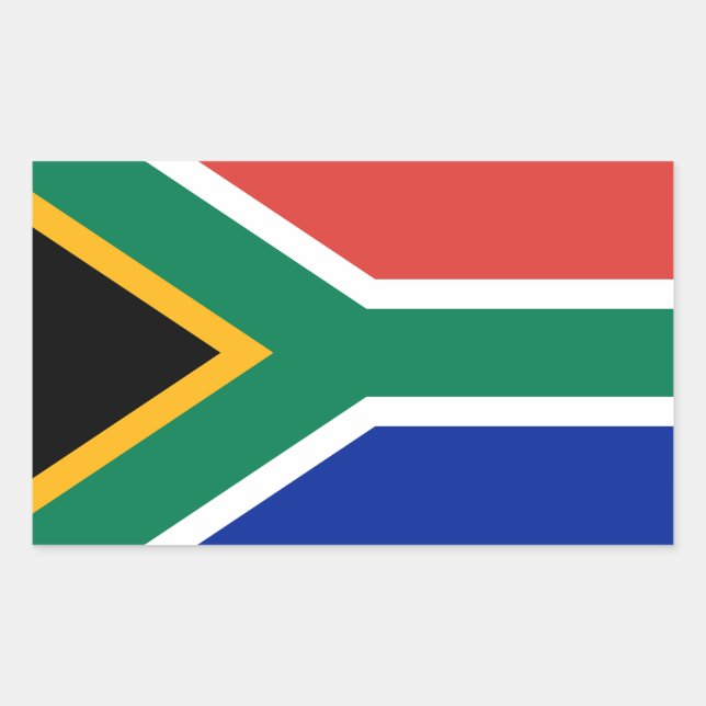 South African National Flag Rectangular Sticker (Front)