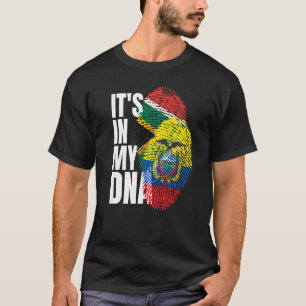 South African Plus Ecuadorian Mix DNA Heritage Fla T-Shirt
