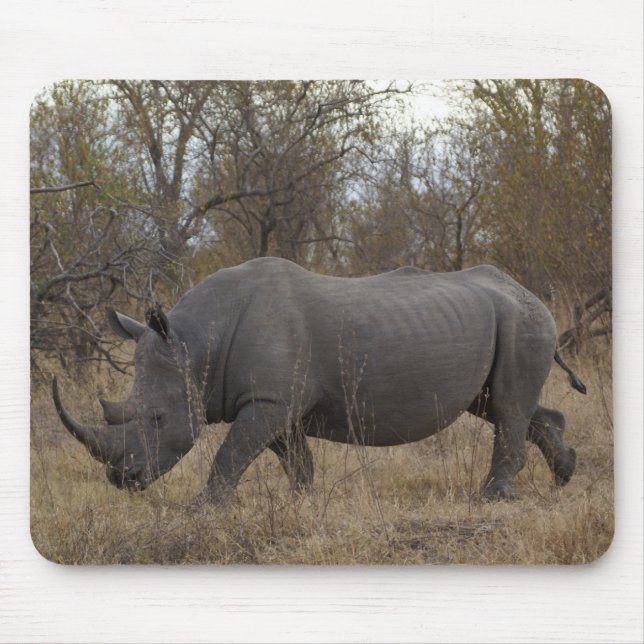 South African Rhinoceros Mouse Pad (Front)