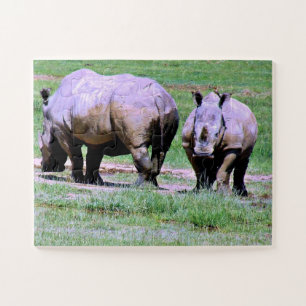 South African Rhinos Jigsaw Puzzle