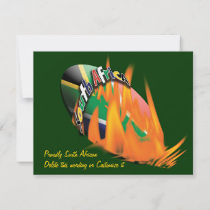 South African rugby invitations template