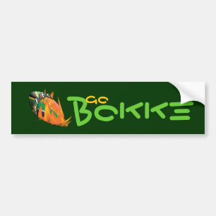 "South African" rugby supporters "Go Bokke" Bumper Sticker