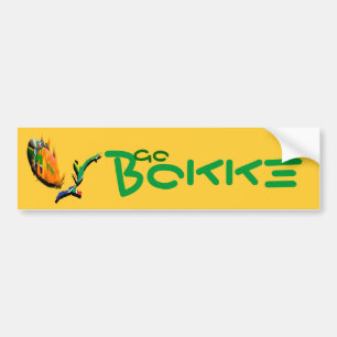 South African rugby supporters "Go Bokke" stickers