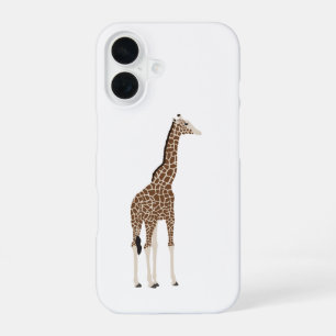 South African Safari Wildlife Illustrated Giraffe iPhone 16 Case