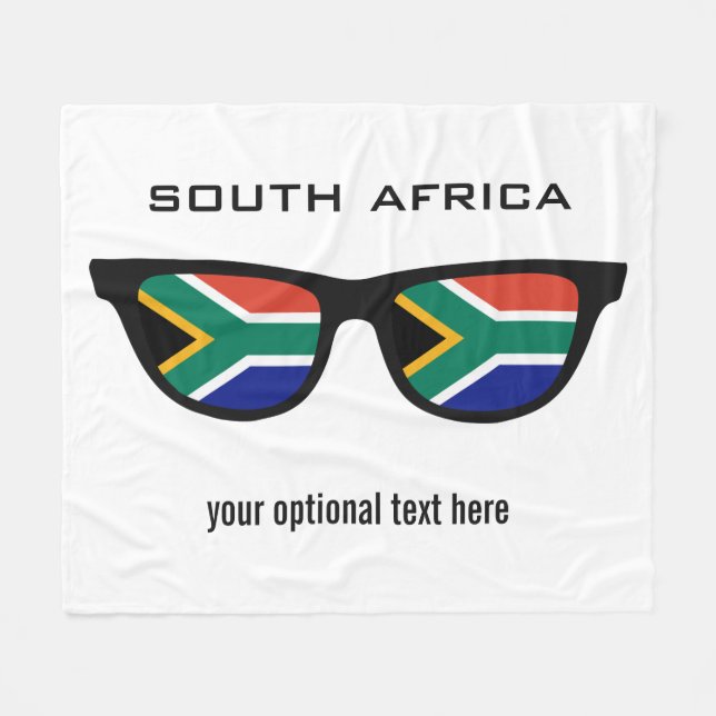 South African Shades custom fleece blankets (Front (Horizontal))