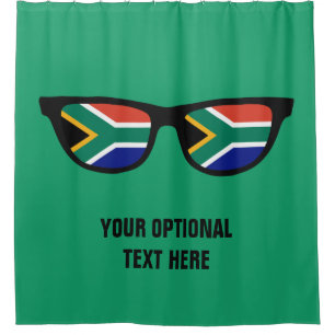 South African Shades custom shower curtain