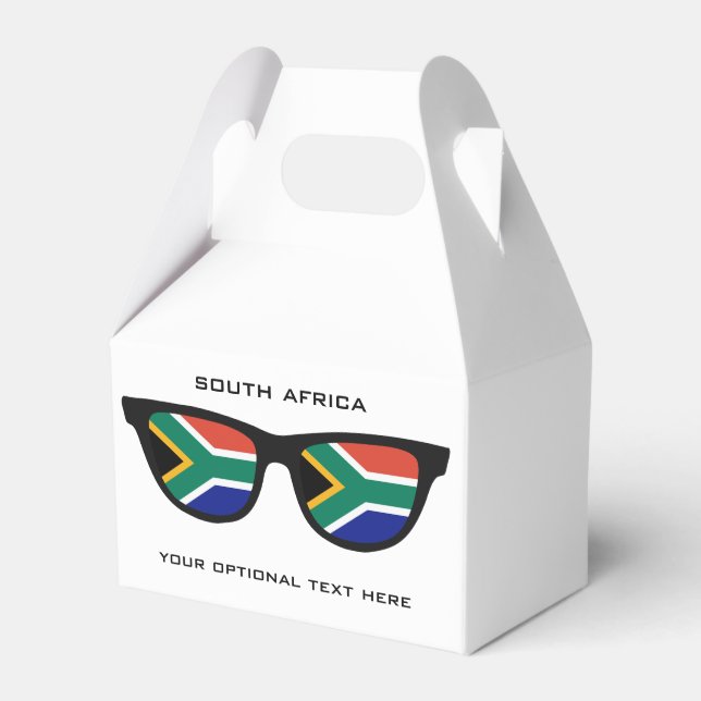 South African Shades custom text & colour favour b Box (Front Side)