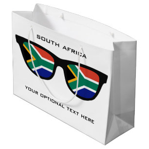 South African Shades custom text & colour gift bag