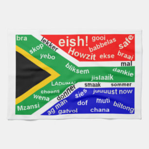 South African Slang Kitchen Towel - Customisable
