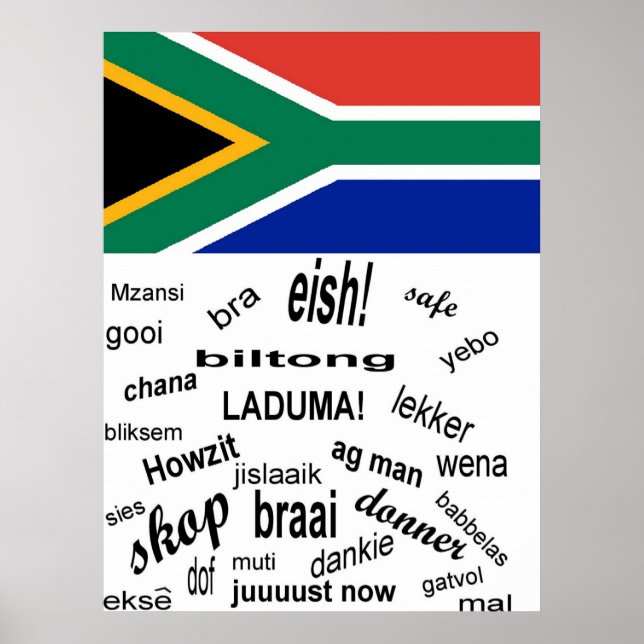 South African Slang Poster (Front)