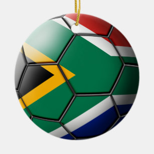 South African Soccer Ornament