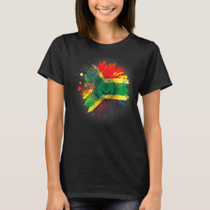 South African South Africa Country Flag Sunflower T-Shirt