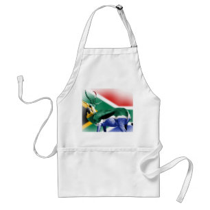 South African Springbock Flag Standard Apron