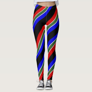 South African stripes flag Leggings