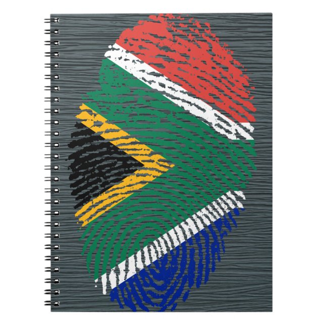 South African touch fingerprint flag Notebook (Front)
