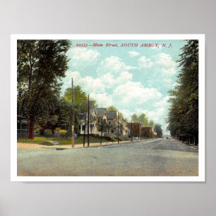 South Amboy NJ, Main Street 1910s  Poster