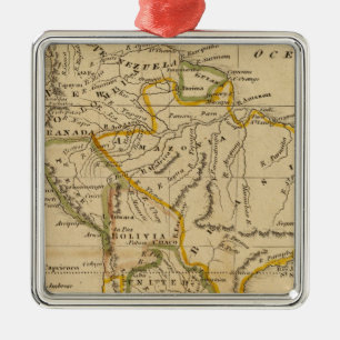 South America 11 Metal Ornament