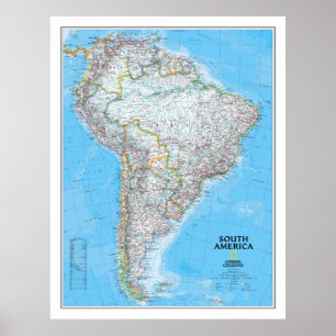 " South America: 2007 Classic Map ... Poster