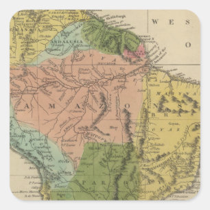 South America 23 Square Sticker
