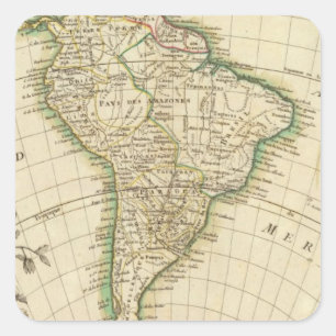 South America 23 Square Sticker