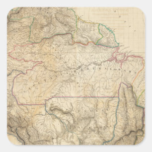 South America 25 Square Sticker