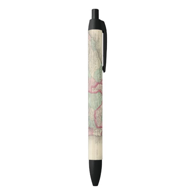 South America 2 Black Ink Pen (Bottom (Vertical))