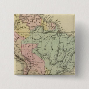 South America 35 15 Cm Square Badge