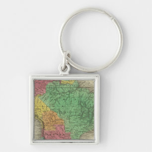 South America 37 Key Ring