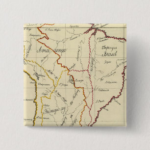 South America 9 15 Cm Square Badge