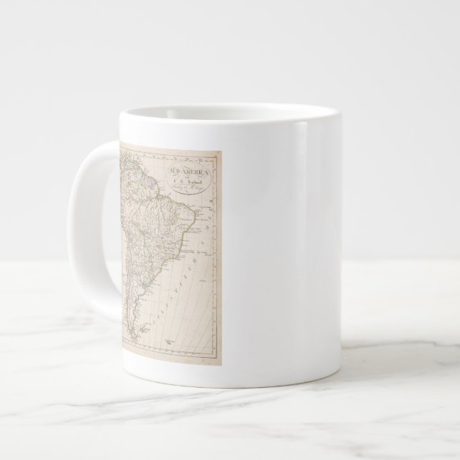 South America 9 Large Coffee Mug (Front Left)