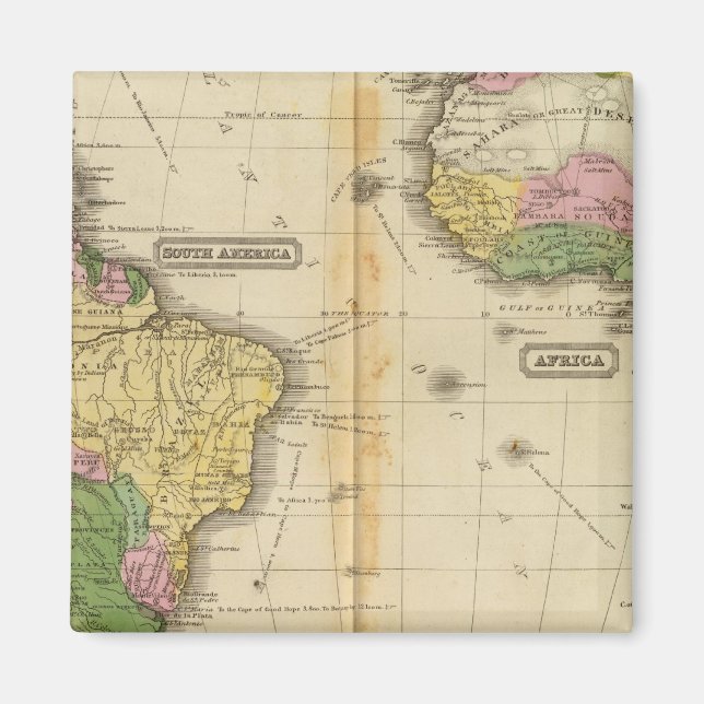 South America, Africa Magnet (Front)