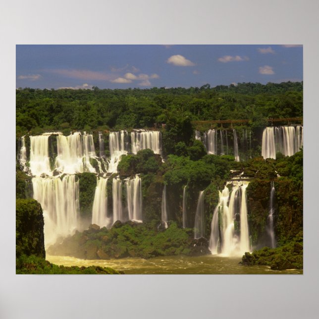 South America, Argentina, Brazil, Igwacu Falls, Poster (Front)