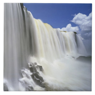 South America, Brazil, Igwacu, Igwacu Falls. Ceramic Tile