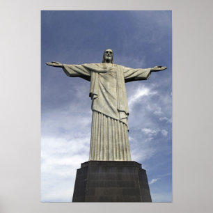 South America, Brazil, Rio de Janeiro. Christ Poster