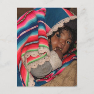 South America Children, South American Child, Baby Postcard